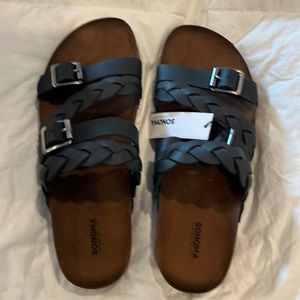 Sonoma Women’s Sandals, “Clarissa”, Black, NWT